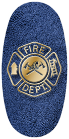 DASOV 418 SH BL Fire Department Shimmer Blue Background